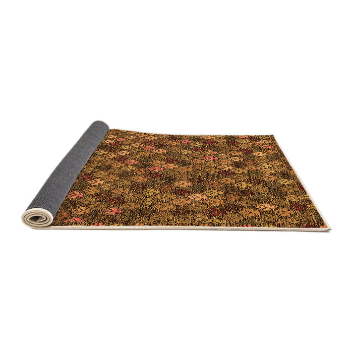 Sideview of Abstract Orange Modern Rug, abs4472org