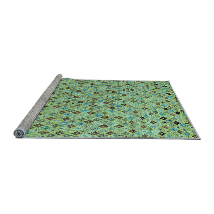 Sideview of Machine Washable Abstract Light Blue Modern Rug, wshabs4473lblu