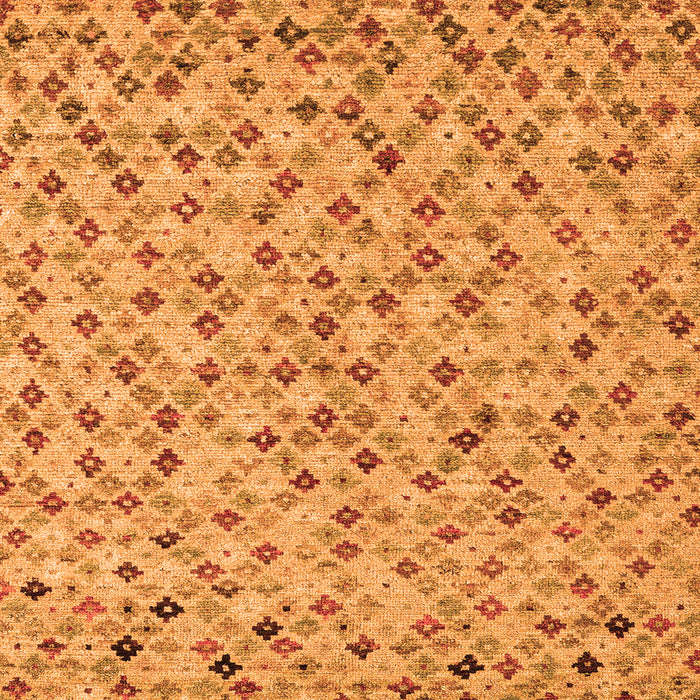 Square Abstract Orange Modern Rug, abs4473org