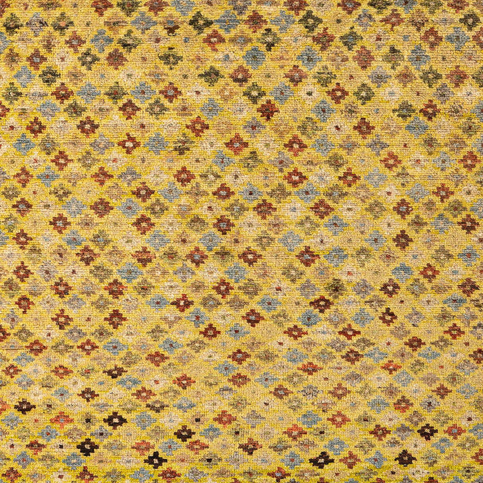 Square Machine Washable Abstract Sedona Brown Rug, wshabs4473