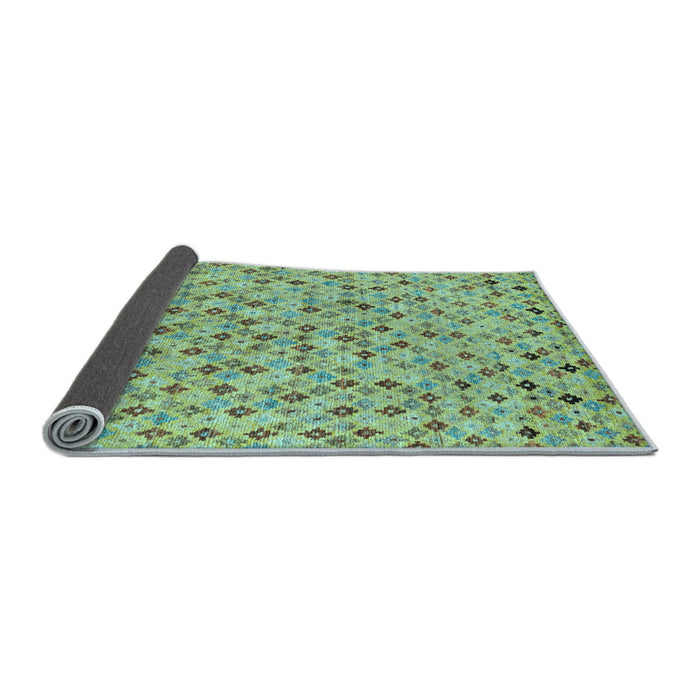 Sideview of Abstract Light Blue Modern Rug, abs4473lblu