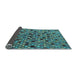 Sideview of Abstract Light Blue Modern Rug, abs4474lblu