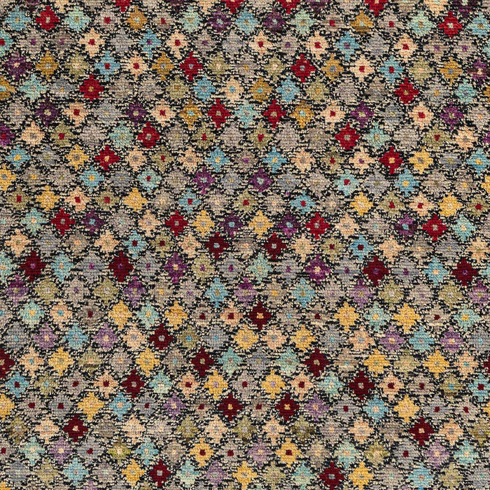 Machine Washable Abstract Bakers Brown Rug, wshabs4474