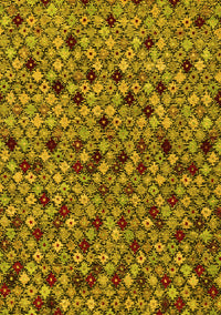 Abstract Yellow Modern Rug, abs4474yw