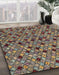 Abstract Bakers Brown Modern Rug in Family Room, abs4474