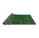 Sideview of Abstract Emerald Green Modern Rug, abs4475emgrn