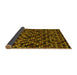 Sideview of Abstract Yellow Modern Rug, abs4475yw