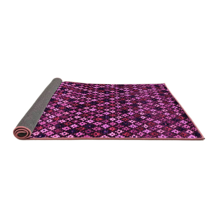 Sideview of Abstract Pink Modern Rug, abs4475pnk