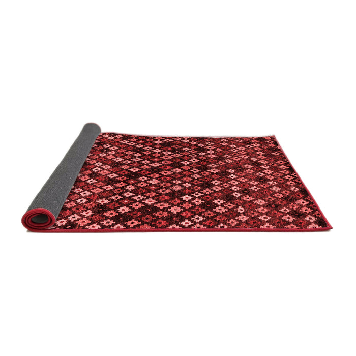 Abstract Red Modern Area Rugs
