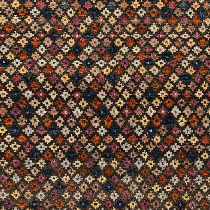 Machine Washable Abstract Night Red Rug, wshabs4475