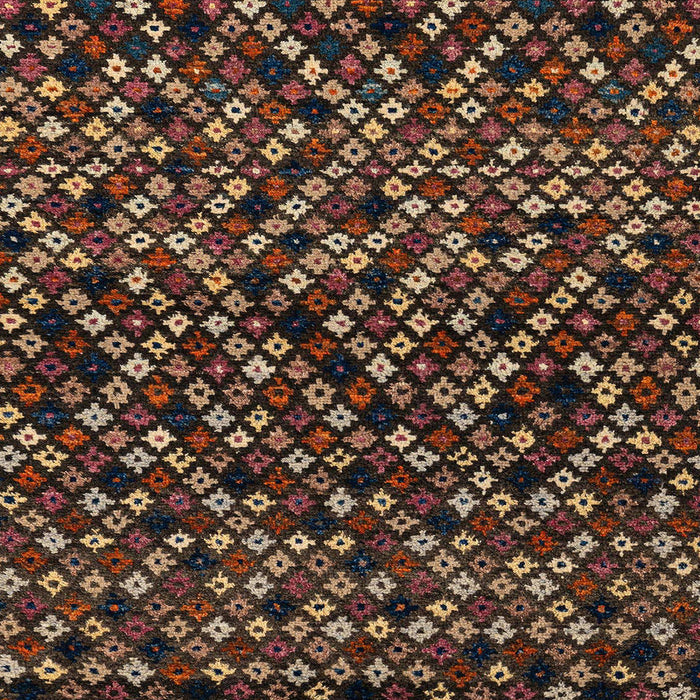 Square Abstract Red Modern Rug, abs4475