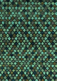 Abstract Turquoise Modern Rug, abs4475turq