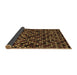 Sideview of Abstract Brown Modern Rug, abs4475brn