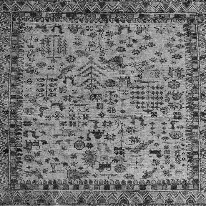 Square Machine Washable Abstract Gray Modern Rug, wshabs4476gry