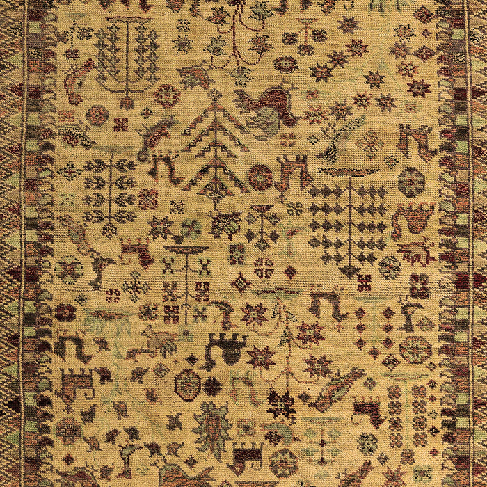 Abstract Brown Modern Rug, abs4476brn