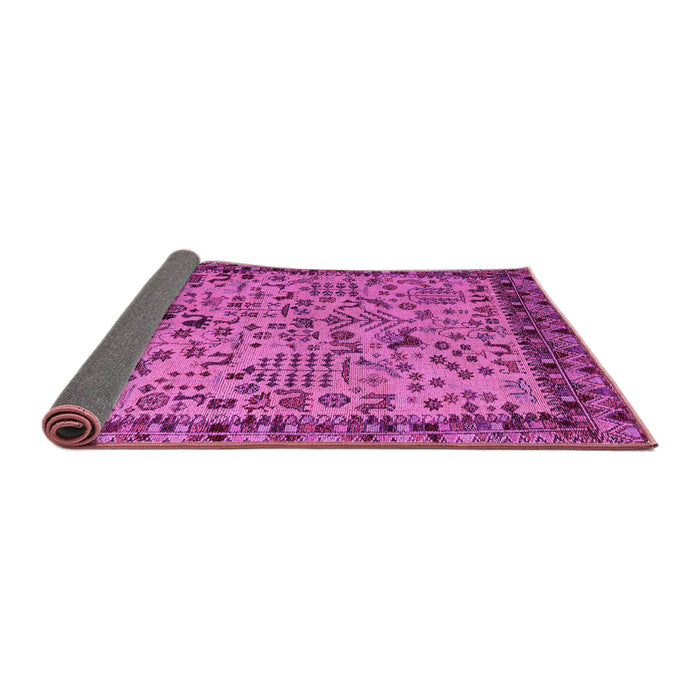 Sideview of Abstract Pink Modern Rug, abs4476pnk