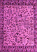 Machine Washable Abstract Pink Modern Rug, wshabs4476pnk