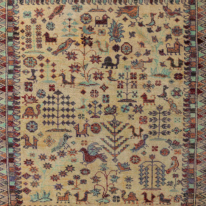 Abstract Sangria Brown Modern Rug, abs4476