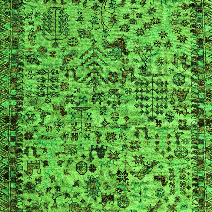 Machine Washable Abstract Green Modern Area Rugs, wshabs4476grn
