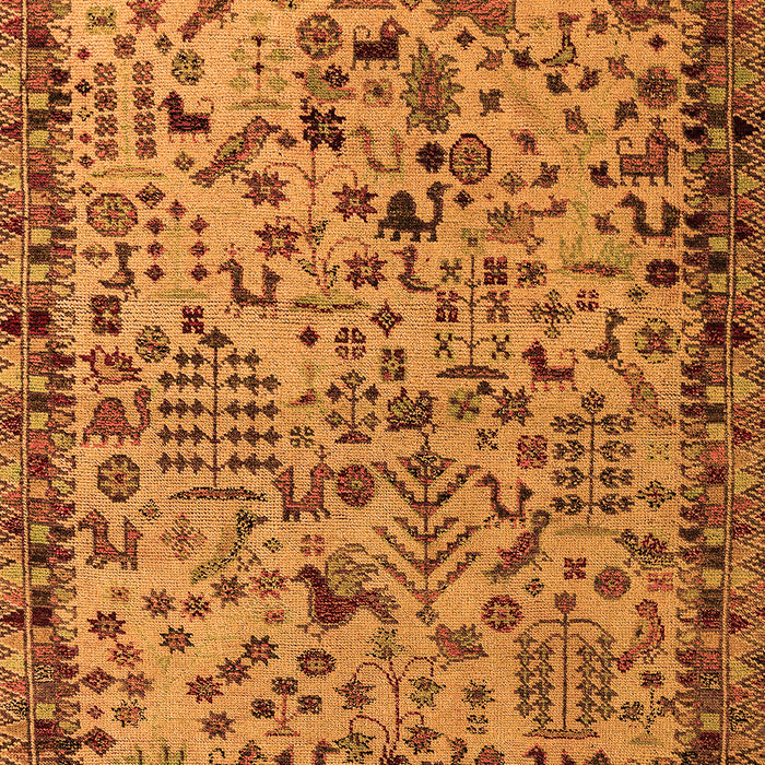 Abstract Orange Modern Rug, abs4476org