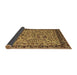 Sideview of Abstract Brown Modern Rug, abs4476brn