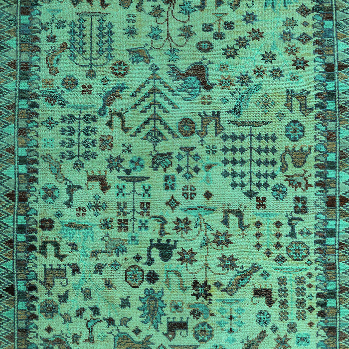 Abstract Turquoise Modern Rug, abs4476turq