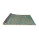 Sideview of Abstract AquaMarine Green Modern Rug, abs4477