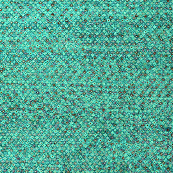 Machine Washable Abstract Turquoise Modern Area Rugs, wshabs4477turq