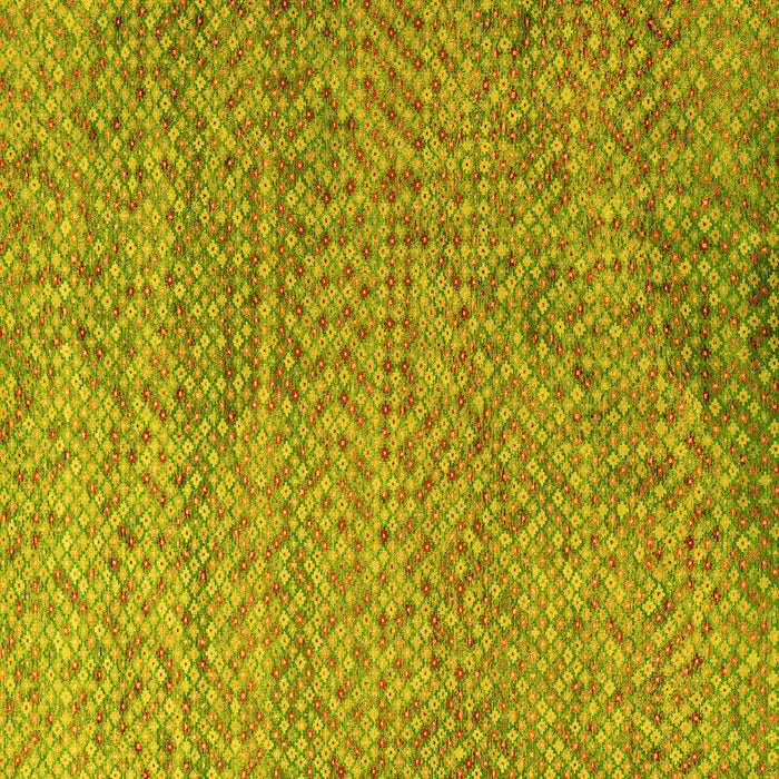 Square Abstract Yellow Modern Rug, abs4477yw