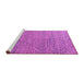 Sideview of Machine Washable Abstract Pink Modern Rug, wshabs4477pnk