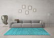 Machine Washable Abstract Light Blue Modern Rug in a Living Room, wshabs4477lblu