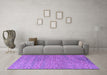 Machine Washable Abstract Purple Modern Area Rugs in a Living Room, wshabs4477pur