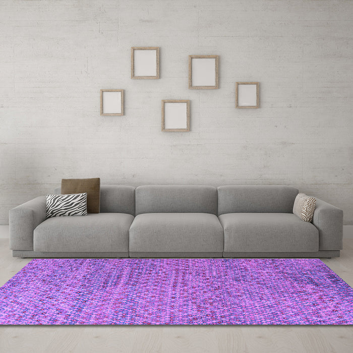Machine Washable Abstract Purple Modern Area Rugs in a Living Room, wshabs4477pur