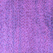 Square Machine Washable Abstract Purple Modern Area Rugs, wshabs4477pur