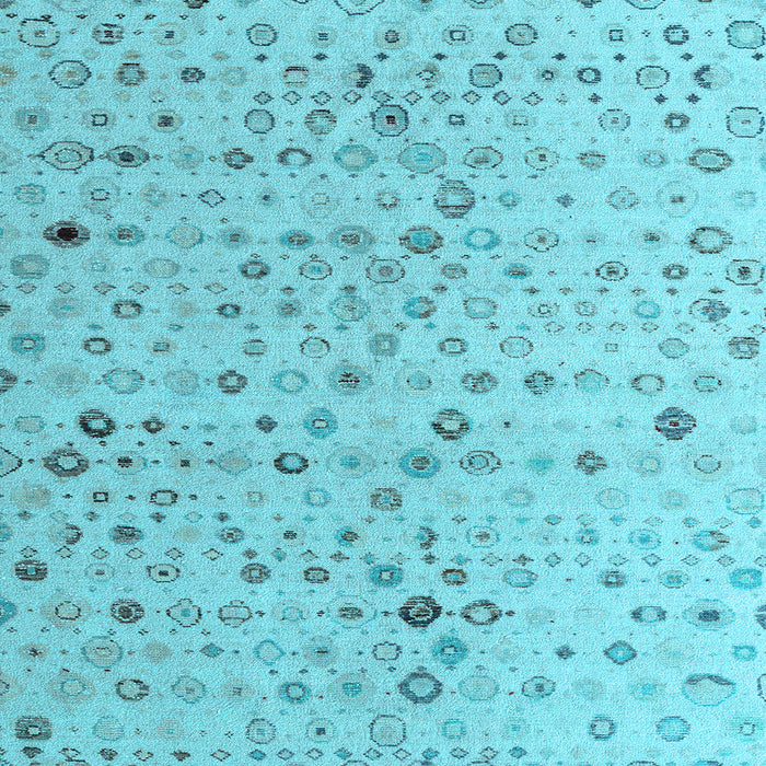 Square Machine Washable Solid Light Blue Modern Rug, wshabs4478lblu