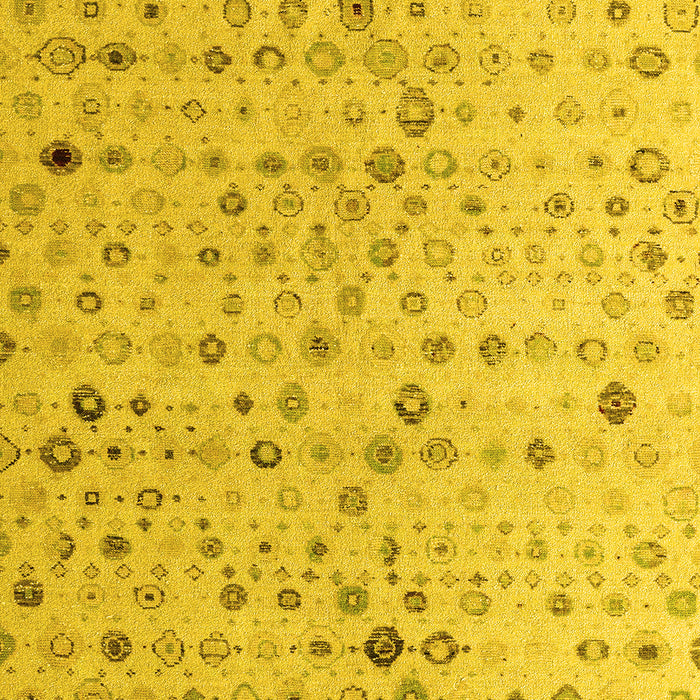 Machine Washable Solid Yellow Modern Rug, wshabs4478yw