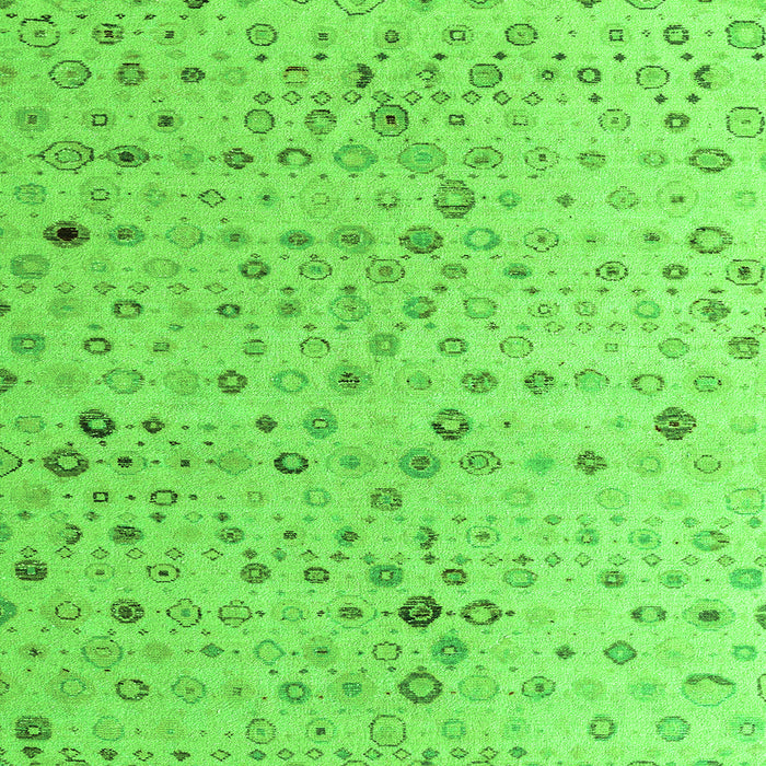 Square Machine Washable Solid Green Modern Area Rugs, wshabs4478grn