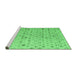 Sideview of Machine Washable Solid Emerald Green Modern Area Rugs, wshabs4478emgrn