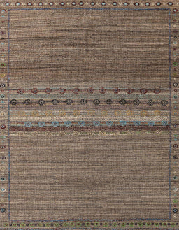 Abstract Dark Brown Modern Rug, abs4479