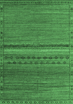 Abstract Emerald Green Modern Rug, abs4479emgrn