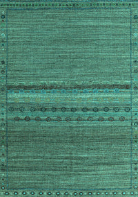 Abstract Turquoise Modern Rug, abs4479turq