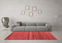 Machine Washable Abstract Red Modern Rug, wshabs4479red