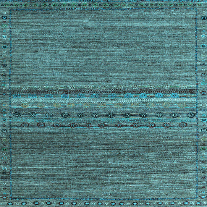 Square Machine Washable Abstract Light Blue Modern Rug, wshabs4479lblu