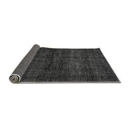 Sideview of Abstract Gray Modern Rug, abs447gry