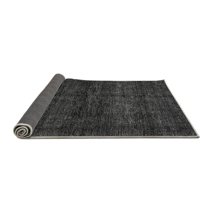 Sideview of Abstract Gray Modern Rug, abs447gry