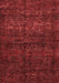 Abstract Red Modern Area Rugs