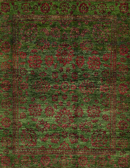 Abstract Red Modern Rug, abs447