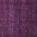 Square Machine Washable Abstract Purple Modern Area Rugs, wshabs447pur