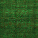 Square Machine Washable Abstract Green Modern Area Rugs, wshabs447grn