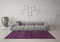 Machine Washable Abstract Purple Modern Rug, wshabs447pur